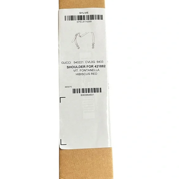 Gucci Red Leather Shoulder Bag Strap $450.00 - Picture 6 of 9